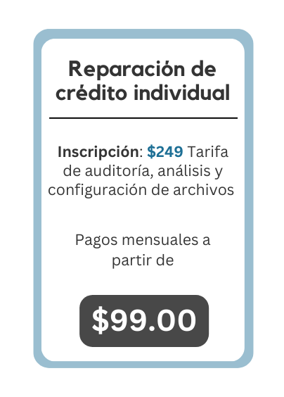 imagen que muestra el costo servicios de reparacion de credito 