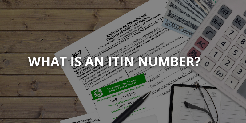 blog graphic that shows an application for an ITIN number