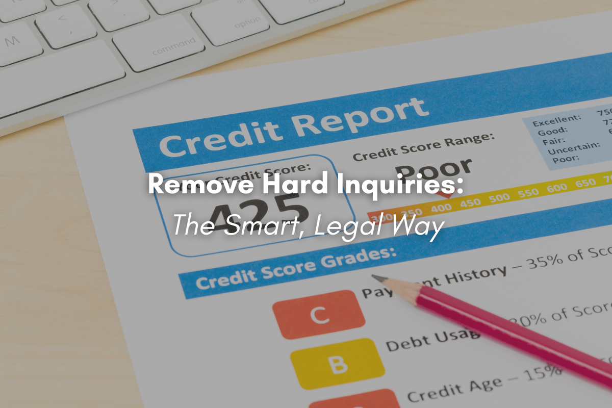 Consumer reviewing credit report to learn how to get hard inquiries off credit report.